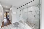 Large walk in double shower